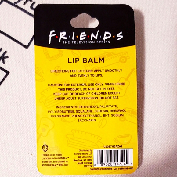 F.R.I.E.N.D.S. LIP BALM BLACK COFFEE FLAVOR - Picture 3 of 4